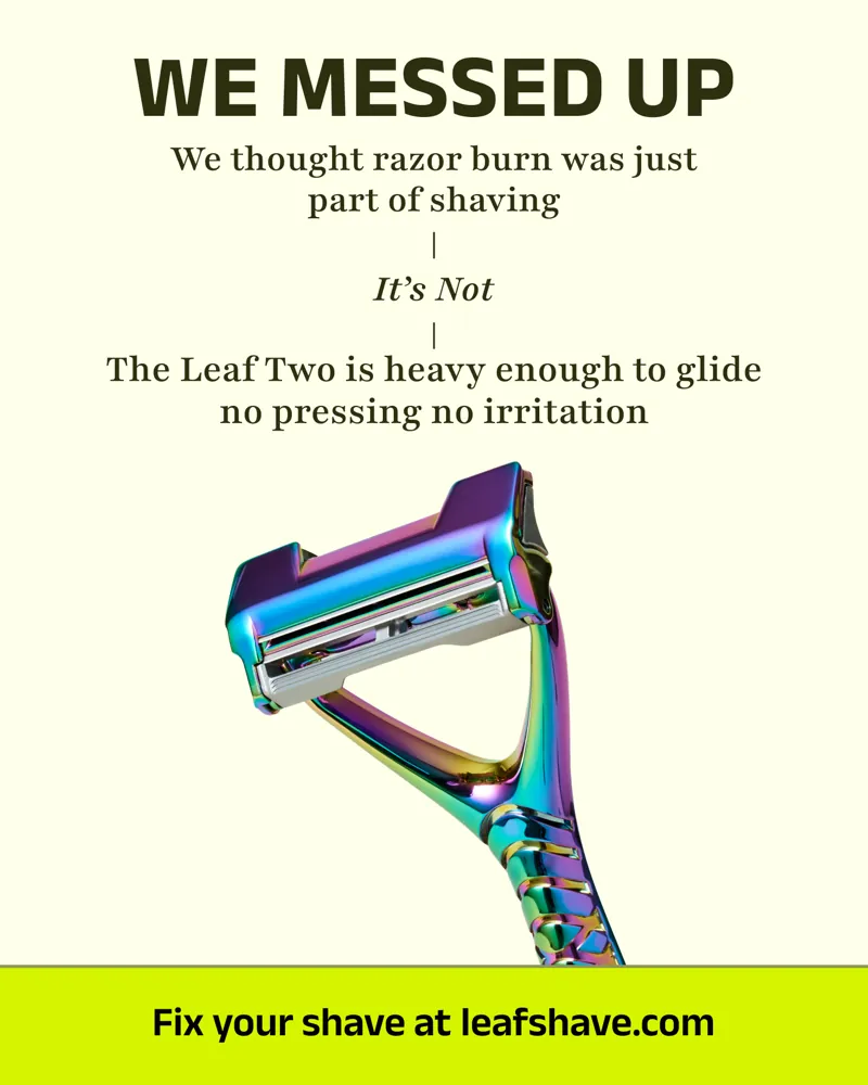 Leaf Shave Statics ad by Fraggell